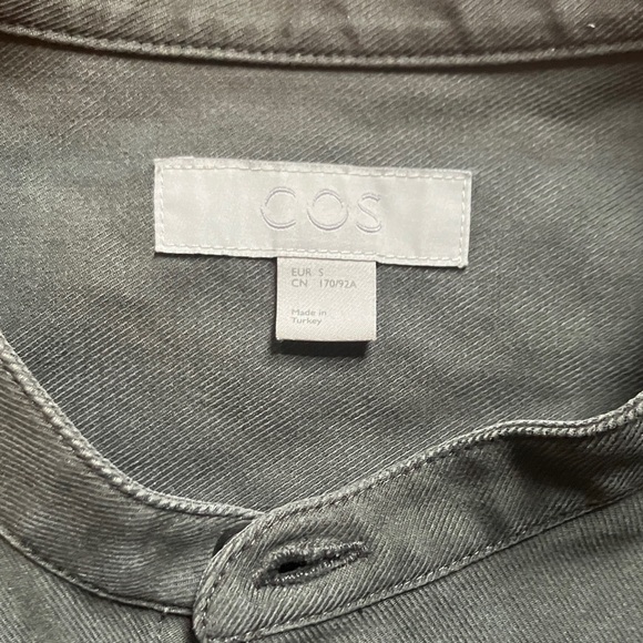 COS Mandarin Collar Front Pocket Button Down Shirt - Picture 2 of 5